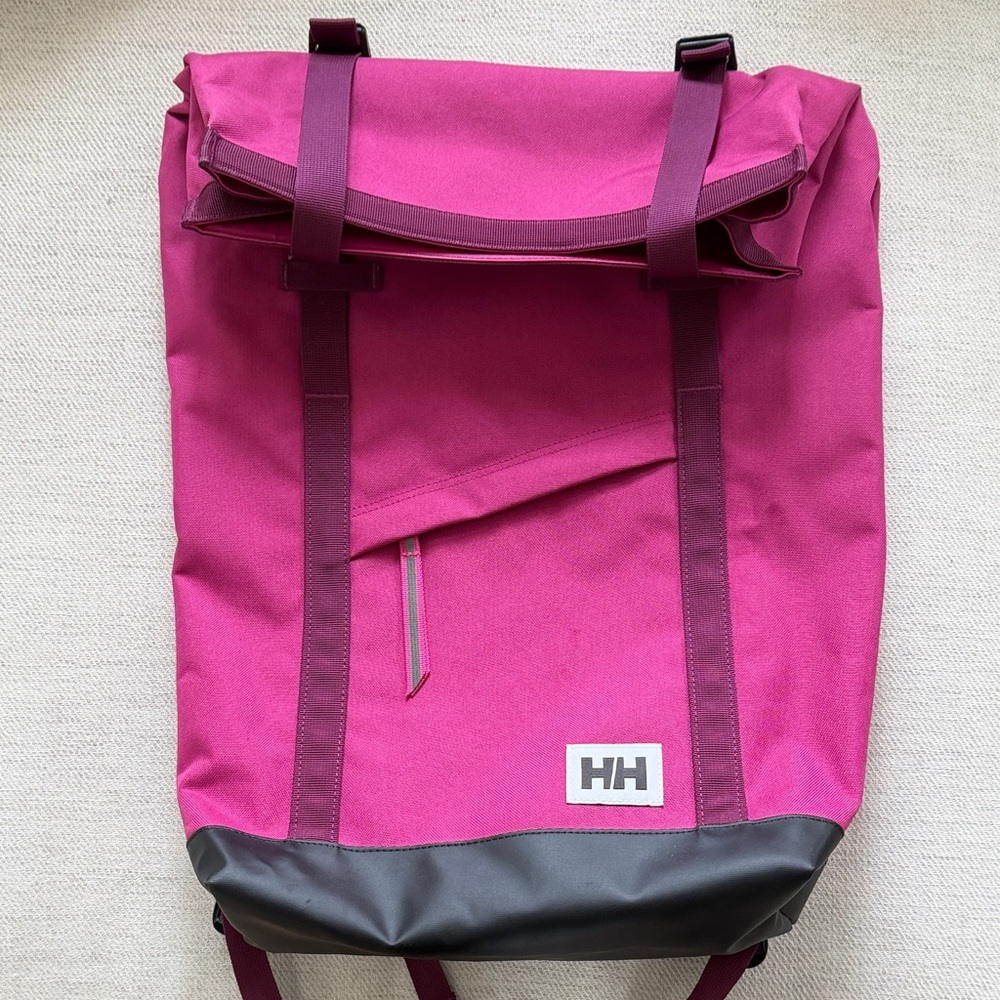 Helly Hansen Magenta Roll-Top Backpack waterproof